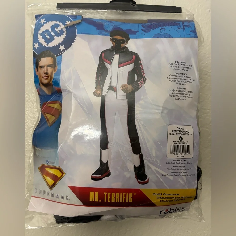 Kids Superman Costume‎ - Black, White, Red